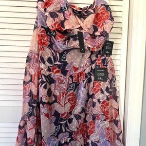 Lulus Floral Two-Piece Midi Dress - NWT